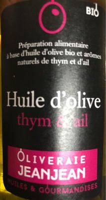 Huile Dolive Thym Et Ail