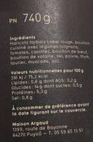 Haricots Tarbais Ingredients