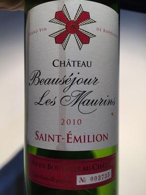 Beausjour Les Maurins 2010