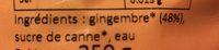 Gingembre Confit Des Montagnes Du Fugian Ingredients