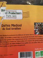 Dattes Medjool Ingredients
