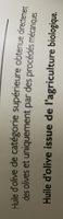 Cuv Bio Huile D'Olive De France Vierge Extra Extraite  Froid Ingredients