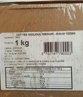 Natural Medjoul Dates Ingredients