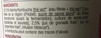Karma Kombucha Citron Ingredients