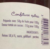 Confiture De Fraises Ingredients
