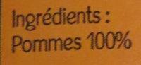 Jus De Pomme Naturel Fruit & Quilibr Ingredients