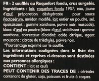 2 Souffls Au Roquefort Ingredients
