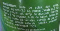 Sauce Algerienne Ingredients