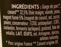 Terrine De Canard Au Magret Fum Ingredients