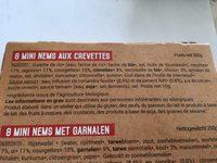 MINI NEMS AU CREVETTES X8 Ingredients
