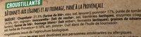 Croustillants  La Provenale Ingredients