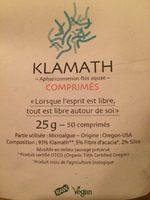 Klamath Crue - 50 Comprims - Sol Semilla Ingredients