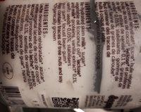 Glace Vanille Ingredients