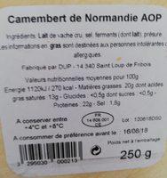 Yaourt Arme Citron Ingredients