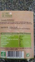 Lentilles Vertes Ingredients