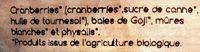 Mlange Spcial Nergie Ingredients