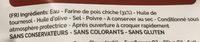 Socca Chips Ingredients