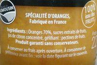 Les Purs 100% Issu Des Fruits Orange Ingredients