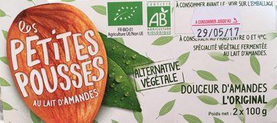 Les Petites Pousses Au Lait D'amandes