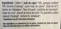 Barre Femme Performance Orange-cajou-reine Des Prs Ingredients
