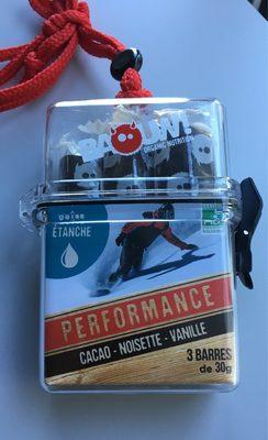 Barres Hommes Performance Cacao-noisette-vanille