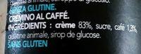 Cremino Al Caff Ingredients