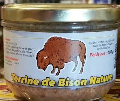 Terrine De Bison Nature