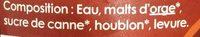 Bire Rousse Ingredients