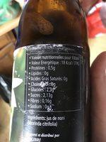 Elite Naturel 100% Pur Jus De Noni Bio Ingredients