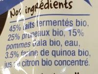 Brass Pomme Pruneau Ingredients