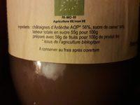 Confiture De Chtaignes Nature Ingredients