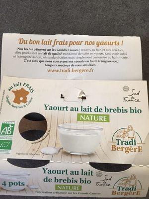Yaourt Au Lait De Brebis Bio