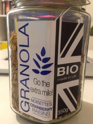 Granola Noisettes Cranberry Raisins