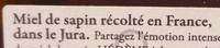 Miel Sapin Du Jura Ingredients