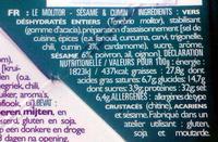 Le Molitor Ssame & Cumin Ingredients