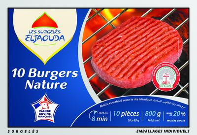10 Burgers Nature (20% MG) Surgels