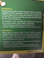 Steak A L Oignon Ingredients