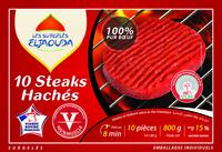 10 Steaks Hachs 100% Pur Boeuf (15% MG) Report Card