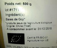 Baie De Gori Sch Ingredients