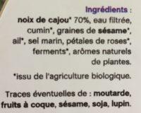 Loriental Au Cumin Et Au Ssame Ingredients