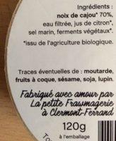 Le Doudou Frawmage Nature Ingredients