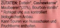 Roo'Bar Maulbeeren Ingredients