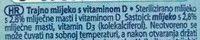 Trajno Mlijeko Ingredients