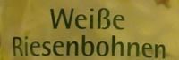 Weie Riesenbohnen Ingredients
