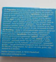 BOUILLON VEGETAL PAUVRE EN SEL CUBES Ingredients