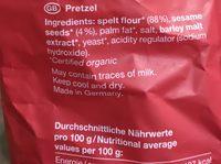 Huober Dinkel Knusperbrezel Ingredients