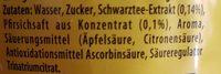 Peach Ice Tea Ingredients