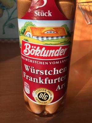 Wrstchen Frankfurter Art