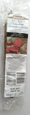 Salami Mit Wildschweinfleisch
