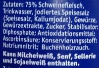 Bockwurst In Zarter Eigenhaut Ingredients